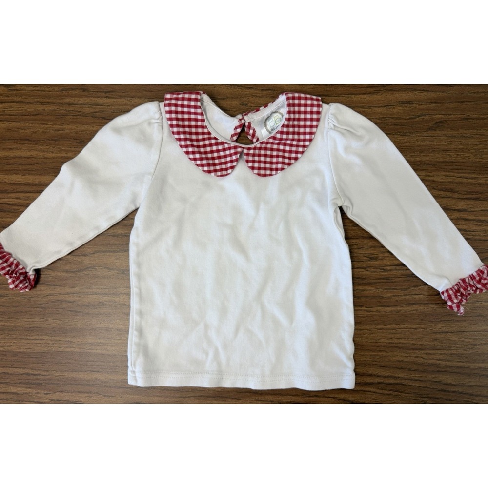 4t Blanks Boutique Girls‎ Gingham Red Checkered Collar